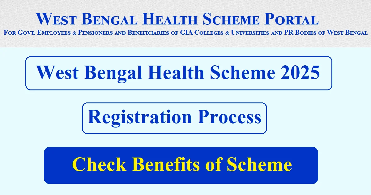 West Bengal Health Scheme 2025