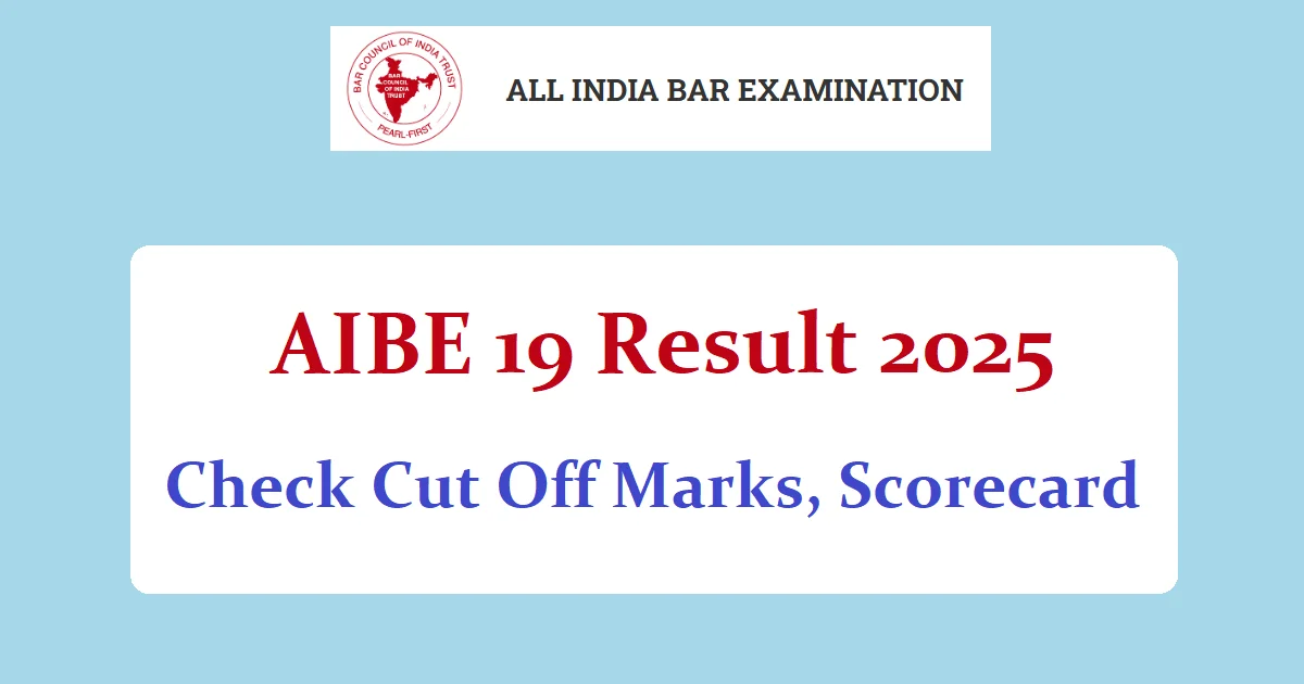 AIBE 19 Result 2025