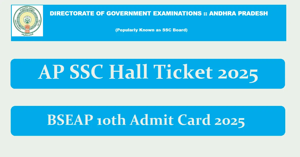 AP-SSC-Hall-Ticket-2025-Download