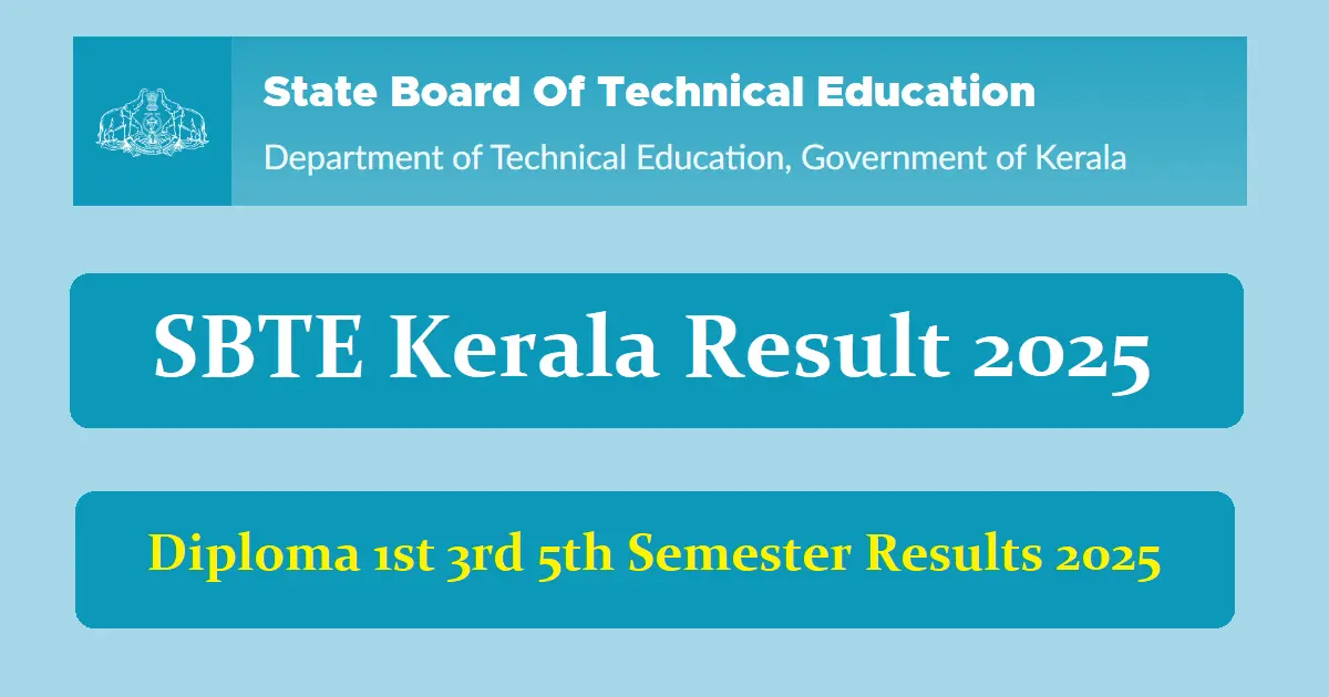 SBTE Kerala Result 2025 PDF